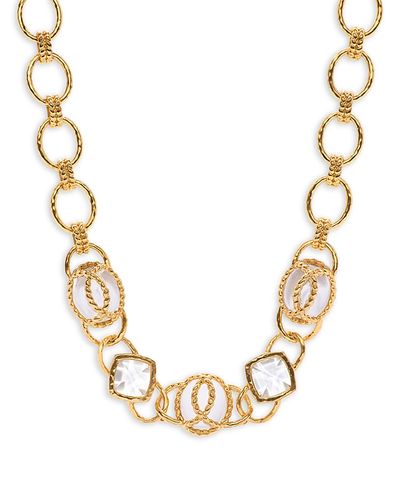 Capucine De Wulf Capucine De Wulf Blandine Quartz Chain Necklace in 18K Gold Plated, 18
