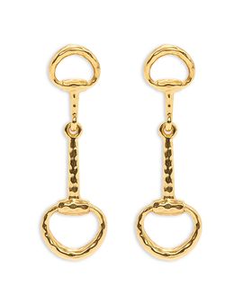 Capucine De Wulf Capucine De Wulf Equestrian Snaffle Bit Earrings in 18K Gold Plated