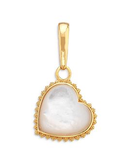 Capucine De Wulf Capucine De Wulf Love Mother Of Pearl Medium Heart Charm