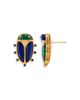 Capucine De Wulf Capucine De Wulf Multi Gemstone Scarab Mismatch Stud Earrings - 2