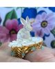 Capucine De Wulf Capucine De Wulf Villandry Mixed Stone Bunny On Flower Ring in 18K Gold Plated - 3