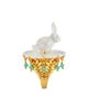 Capucine De Wulf Capucine De Wulf Villandry Mixed Stone Bunny On Flower Ring in 18K Gold Plated - 4