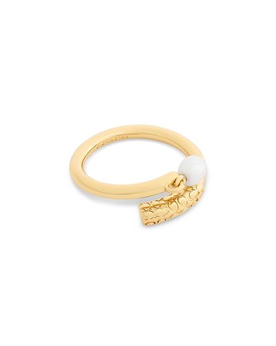 Capucine De Wulf Coach Iconic Imitation Pearl Signature C Ring