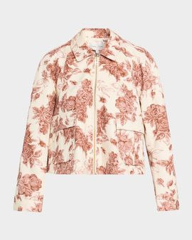 Cara Cara Andrew Floral Denim Shirt Jacket