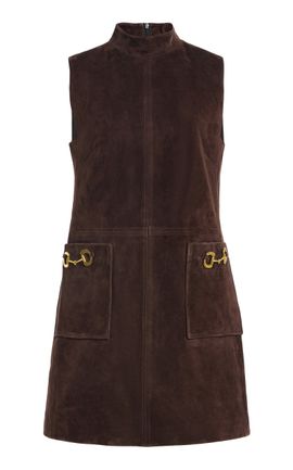 Cara Cara Cara Cara Areeva Lamb Suede Mini Dress