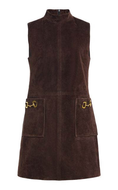 Cara Cara Cara Cara Areeva Lamb Suede Mini Dress