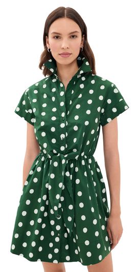 Cara Cara Cara Cara Asbury Mini Dress Polka Dot Green