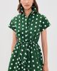 Cara Cara Cara Cara Asbury Mini Dress Polka Dot Green - 2