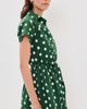 Cara Cara Cara Cara Asbury Mini Dress Polka Dot Green - 4