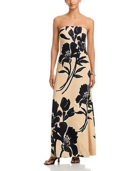 knee length dresses for ladies Calypso Dress in Margaux Bloom Blue 2
