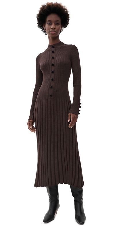 Cara Cara Easton Knit Dress Brown