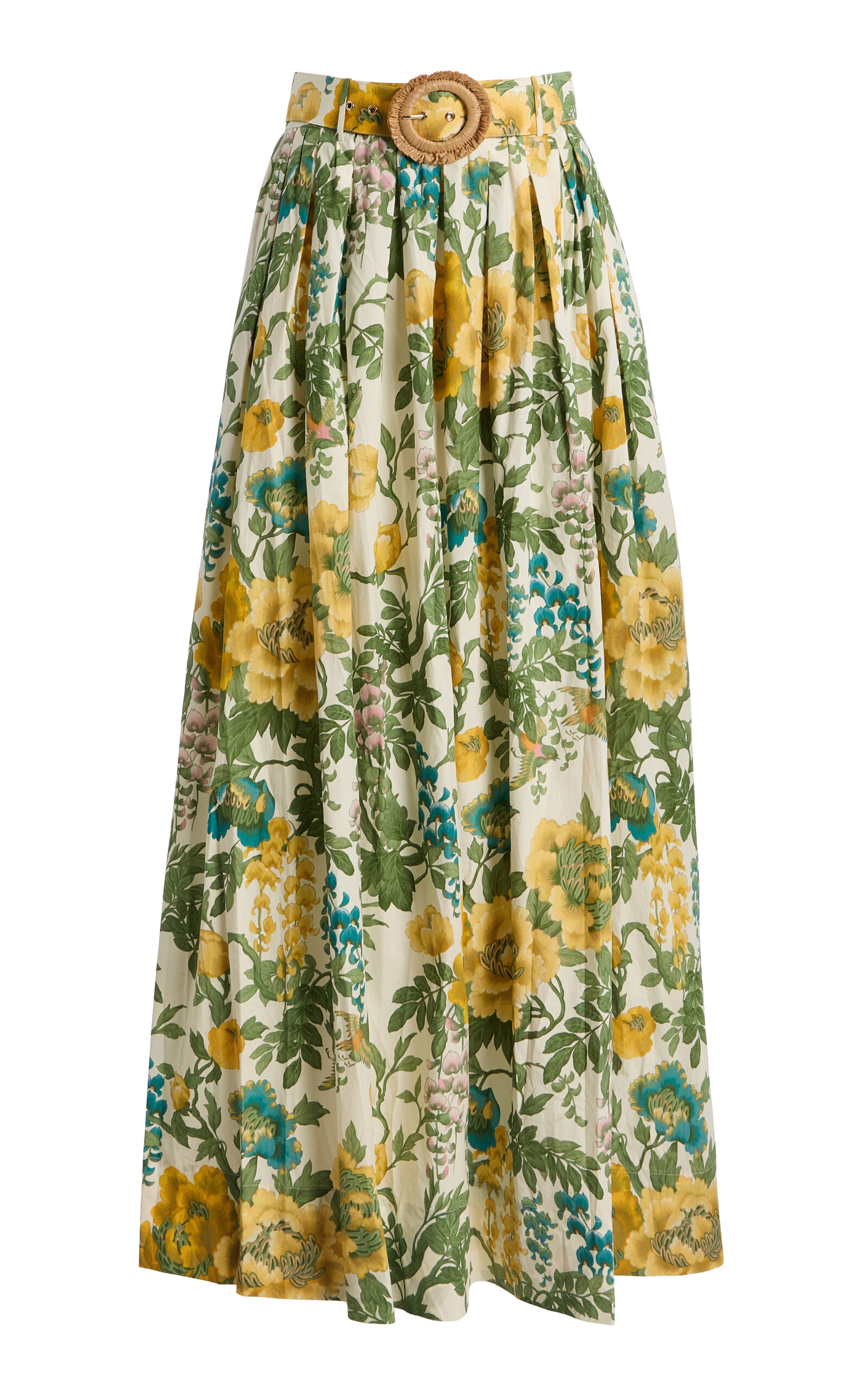 Cara Cara Cara Cara Greenfield Ruffled Maxi Skirt