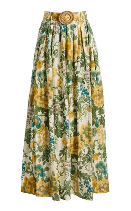 Cara Cara Cara Cara Greenfield Ruffled Maxi Skirt