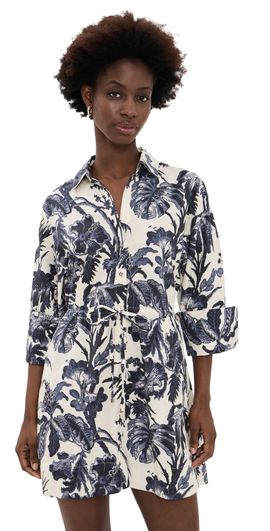 Cara Cara Cara Cara Henry Dress Fauna Floral Navy