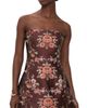 Cara Cara Cara Cara Ines Jacquard Dress Trellis Jacquard Maroon - 1