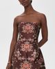 Cara Cara Cara Cara Ines Jacquard Dress Trellis Jacquard Maroon - 2