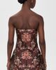 Cara Cara Cara Cara Ines Jacquard Dress Trellis Jacquard Maroon - 3