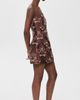 Cara Cara Cara Cara Ines Jacquard Dress Trellis Jacquard Maroon - 4