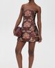 Cara Cara Cara Cara Ines Jacquard Dress Trellis Jacquard Maroon - 5