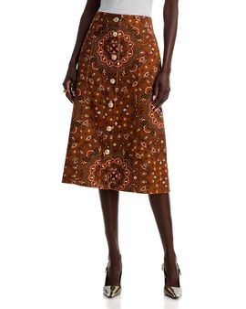 Cara Cara Cara Cara Juniper Cotton Midi Skirt