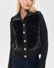 Cara Cara Cara Cara Logan Faux Fur Cardigan Black - 2