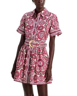 Cara Cara Cara Cara Malena Cotton Belted Shirt Dress