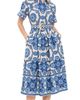 Cara Cara Cara Cara Malena Dress Mod Floral Blue - 1