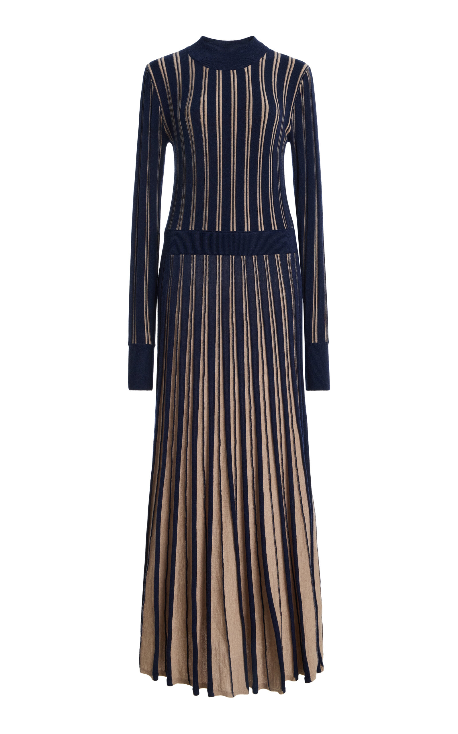 Cara Cara Cara Cara Mariella Pleated Wool Midi Dress