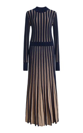 Cara Cara Cara Cara Mariella Pleated Wool Midi Dress