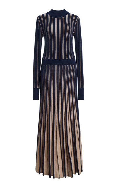 Cara Cara Cara Cara Mariella Pleated Wool Midi Dress