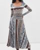 Cara Cara Cara Cara Marlow Dress Blue Brown Multi - 2