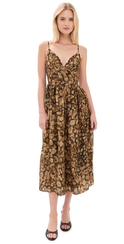 Cara Cara Cara Cara Miro Midi Dress Galets Brown