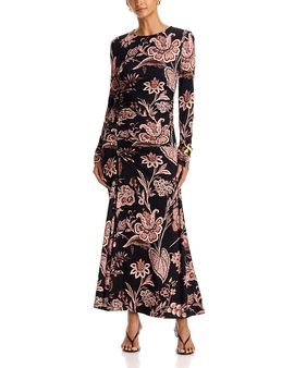 Cara Cara Cara Cara Piermond Printed Long Sleeve Dress