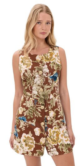 Cara Cara Cara Cara Rhapsody Dress Flora Meadow Brown