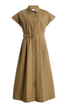 Cara Cara Cara Cara Sawyer Belted Cotton Midi Dress