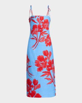 Cara Cara Chelsea Floral Linen Midi Dress