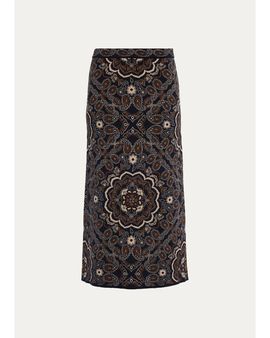Cara Cara Clara Bandana Jacquard Midi Skirt