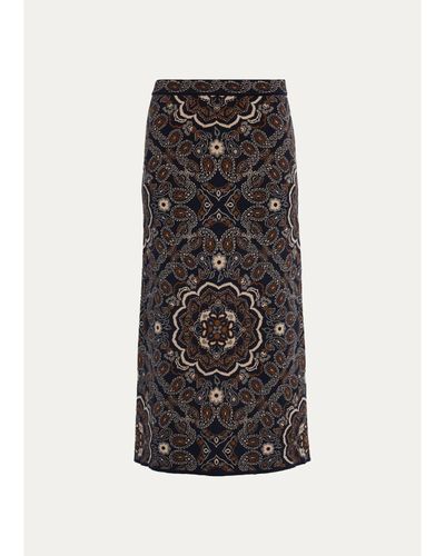 Cara Cara Clara Bandana Jacquard Midi Skirt