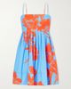 CARA CARA Leo floral-print cotton-poplin midi dress - 1