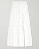 CARA CARA Melanie broderie anglaise cotton midi skirt - 1