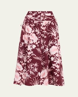 Cara Cara Meret Printed Midi Skirt