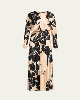 Cara Cara Montgomery Silk Midi Dress