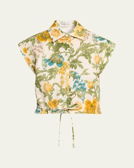 Cara Cara Octavia Floral Linen Top