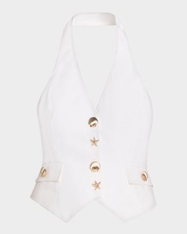 Cara Cara Prescott Linen Halter Top
