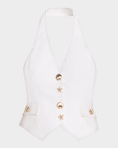 Cara Cara Prescott Linen Halter Top