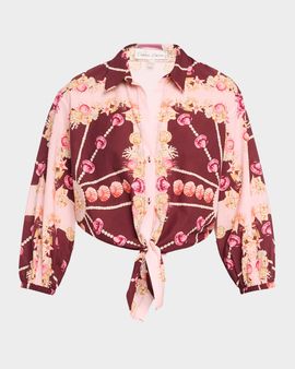 Cara Cara Rumson Printed Self-Tie Top