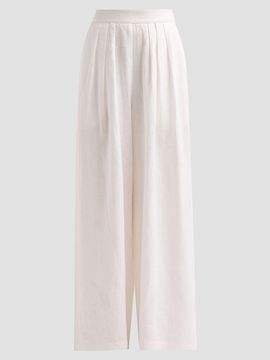 Cara Cara Women's Linen Pleated Palazzo Pants