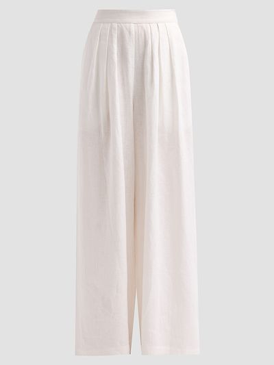 Cara Cara Women's Linen Pleated Palazzo Pants