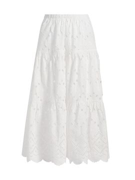 Cara Cara Women's Melanie Tiered Cotton Midi-Skirt