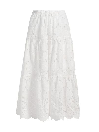 Cara Cara Women's Melanie Tiered Cotton Midi-Skirt